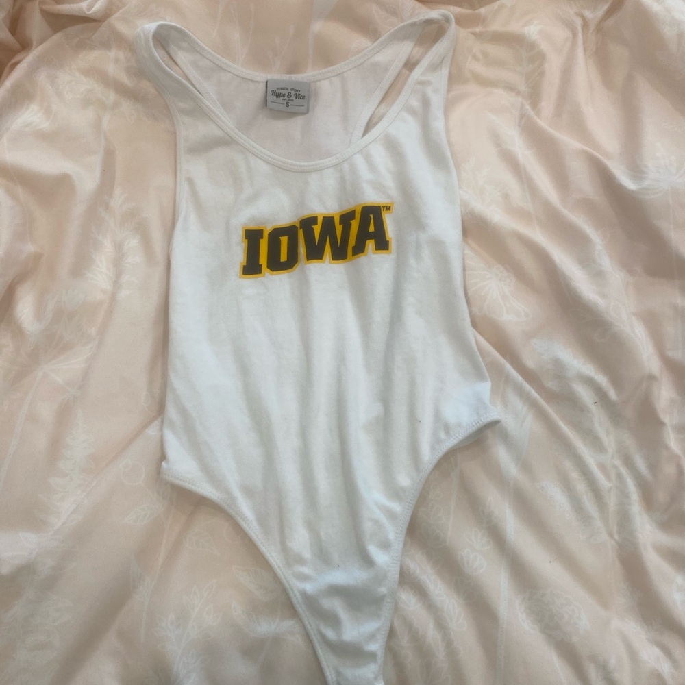 White Iowa Bodysuit